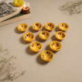 Decorative handpainted clay diya (set of 10) 39