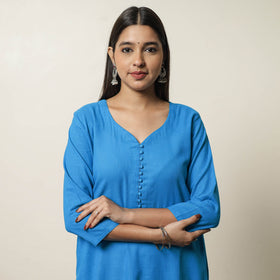 Buy Plain Flex Cotton Straight Kurta 03 Online at iTokri.com