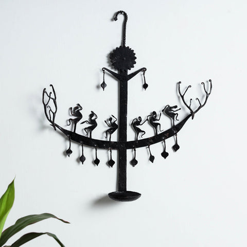 Deer - Bastar Tribal Wrought Iron Diya / Candle Stand Online in India 