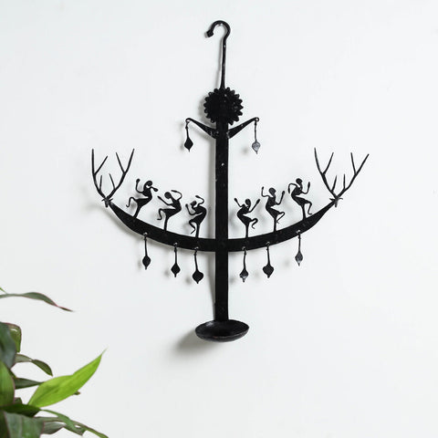 Deer - Bastar Tribal Wrought Iron Diya / Candle Stand Online in India 