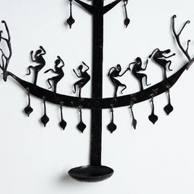 Deer - Bastar Tribal Wrought Iron Diya / Candle Stand Online in India 