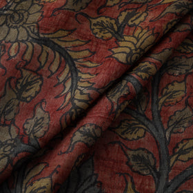 Desi tussar silk handpainted srikalahasti pen kalamkari
