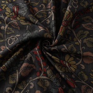 Desi tussar silk handpainted srikalahasti pen kalamkari