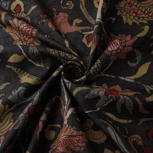 Desi tussar silk handpainted srikalahasti pen kalamkari