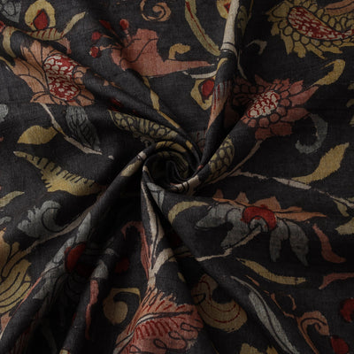 Desi tussar silk handpainted srikalahasti pen kalamkari