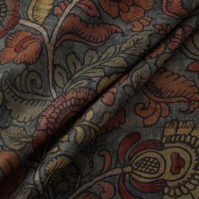 Desi tussar silk handpainted srikalahasti pen kalamkari