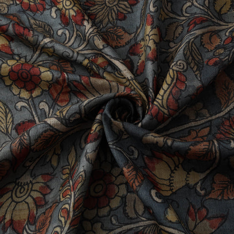 Desi tussar silk handpainted srikalahasti pen kalamkari