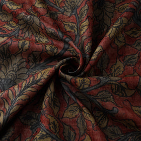 Desi tussar silk handpainted srikalahasti pen kalamkari