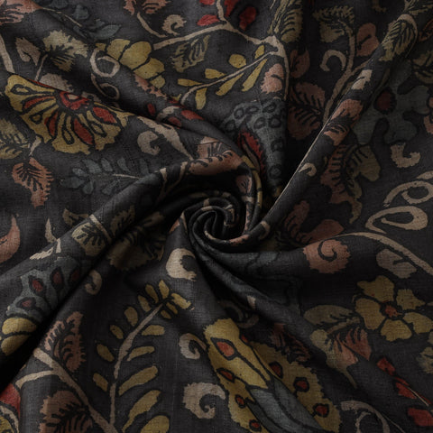 Desi tussar silk handpainted srikalahasti pen kalamkari