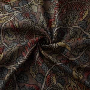 Desi tussar silk handpainted srikalahasti pen kalamkari
