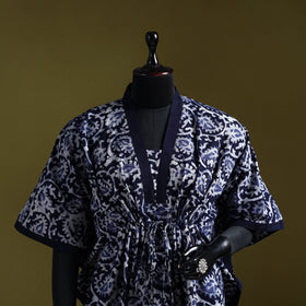 Hand batik cotton short kaftan 24 - handcrafted