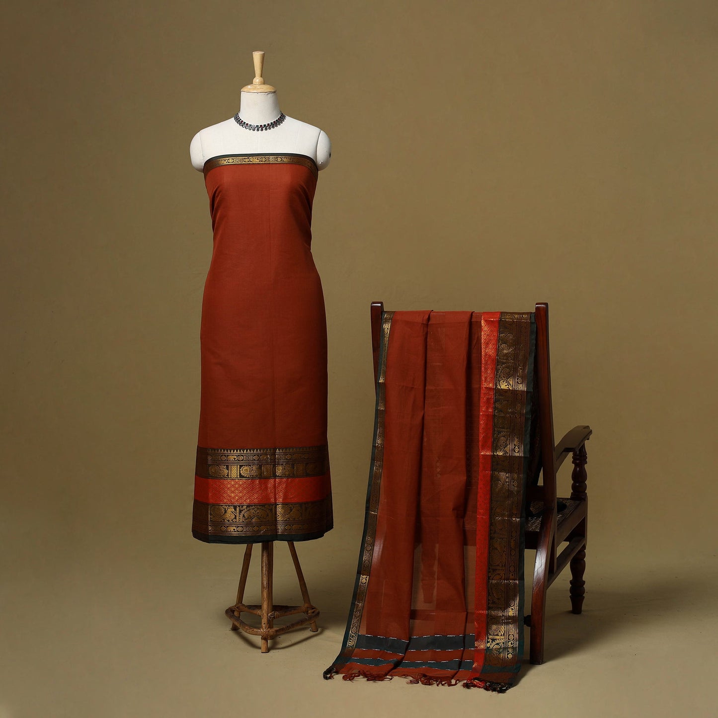 Dharwad cotton 2pc unstitched dress material 02