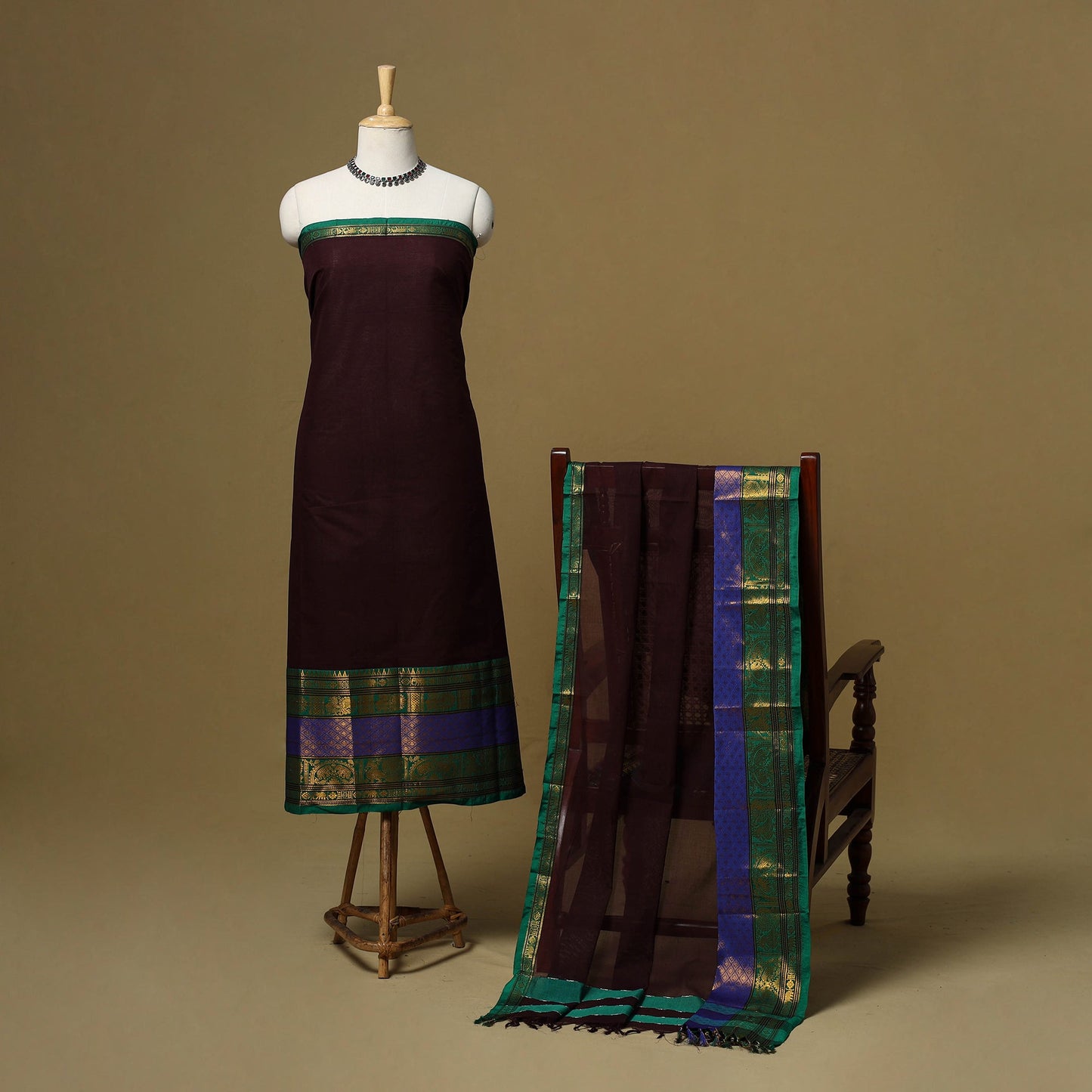 Dharwad cotton 2pc unstitched dress material 03