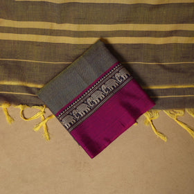 Dharwad cotton 3pc unstitched dress material with border 02