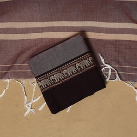 Dharwad cotton 3pc unstitched dress material with border 04