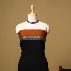 Dharwad cotton 3pc unstitched dress material with border 06