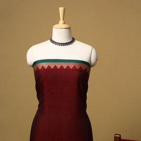 Dharwad cotton 3pc unstitched dress material with border 07