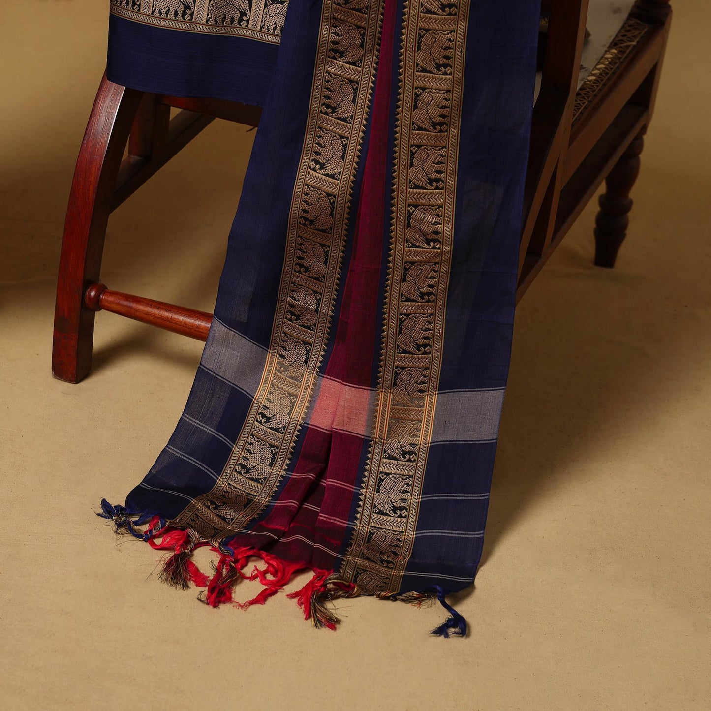 Dharwad cotton 3pc unstitched dress material with border 13