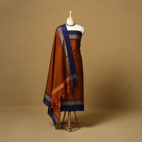 Dharwad cotton 3pc unstitched dress material with border 14