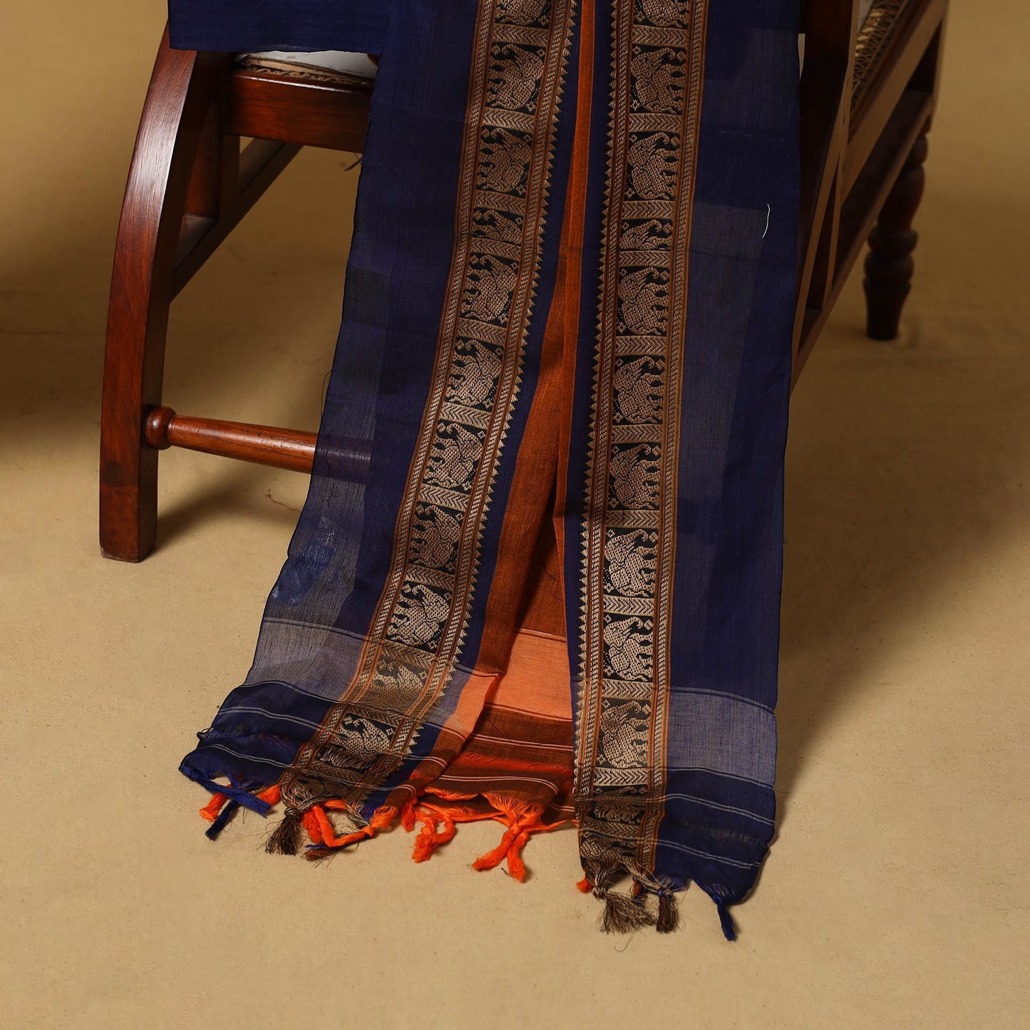 Dharwad cotton 3pc unstitched dress material with border 14