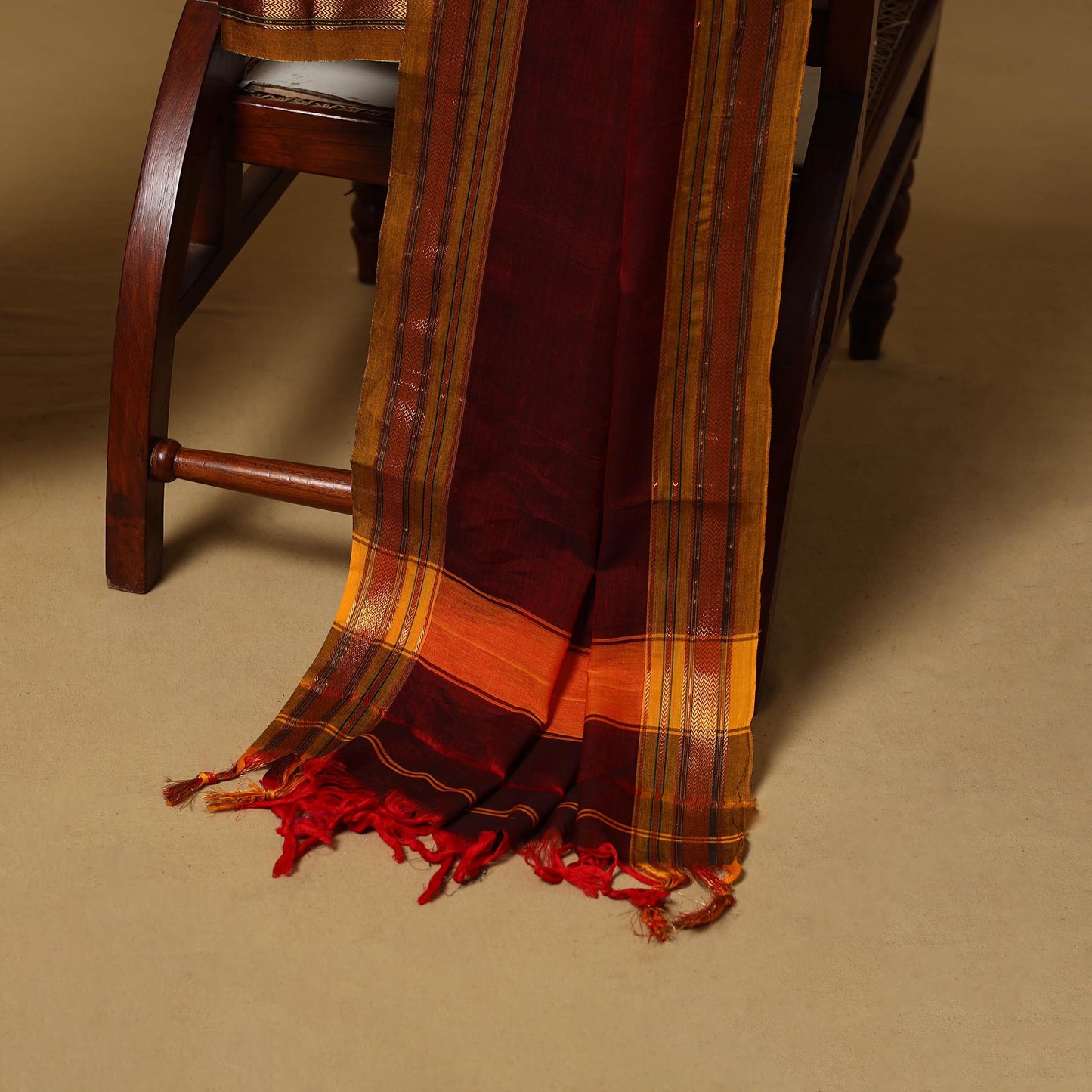 Dharwad cotton 3pc unstitched dress material with border 16