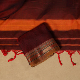 Dharwad cotton 3pc unstitched dress material with border 16