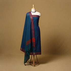 Dharwad cotton 3pc unstitched dress material with border 24