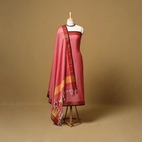 Dharwad cotton 3pc unstitched dress material with border 26