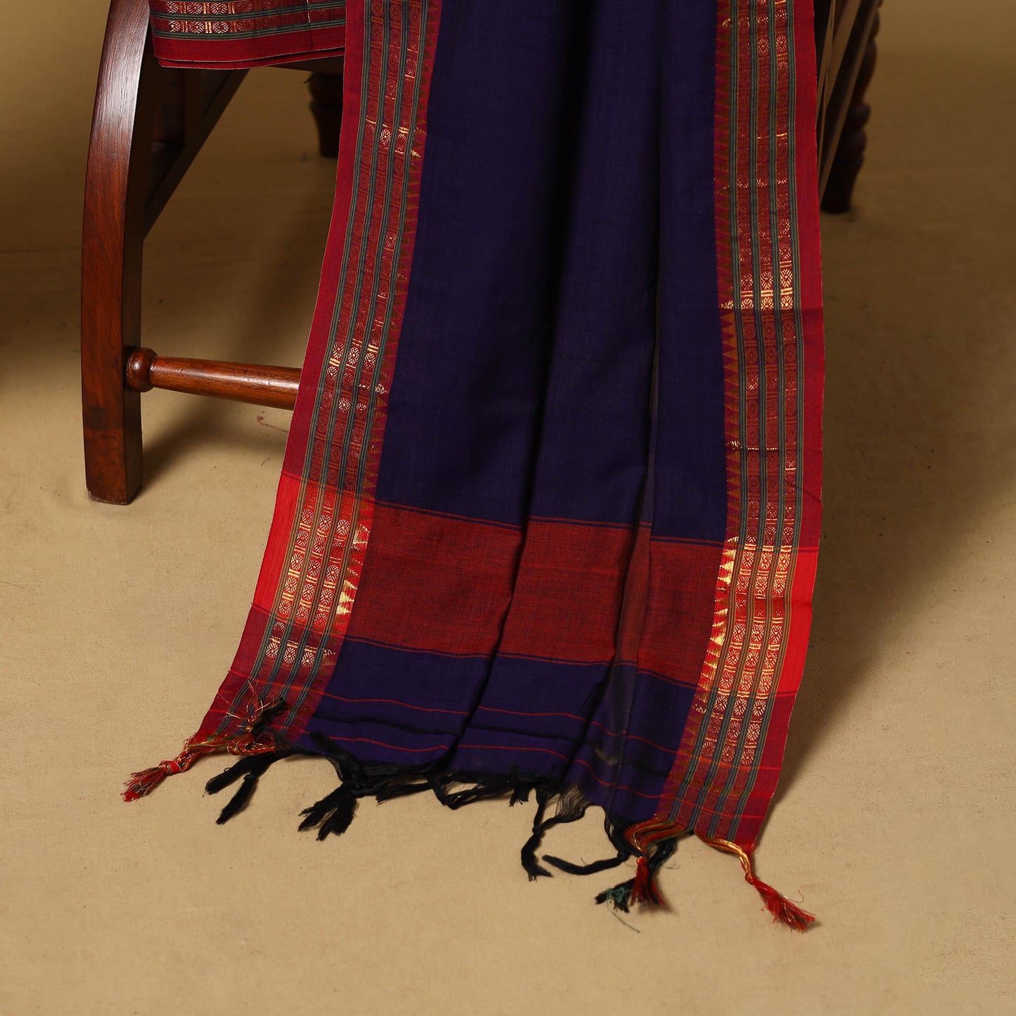 Dharwad cotton 3pc unstitched dress material with border 30