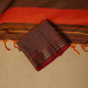 Dharwad cotton 3pc unstitched dress material with border 33