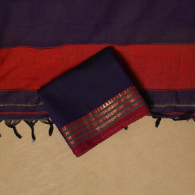 Dharwad cotton 3pc unstitched dress material with border 37