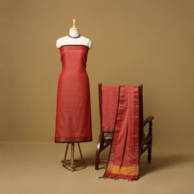 Dharwad cotton 3pc unstitched dress material with border 38