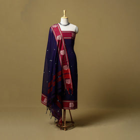 Dharwad cotton 3pc unstitched dress material with border 38