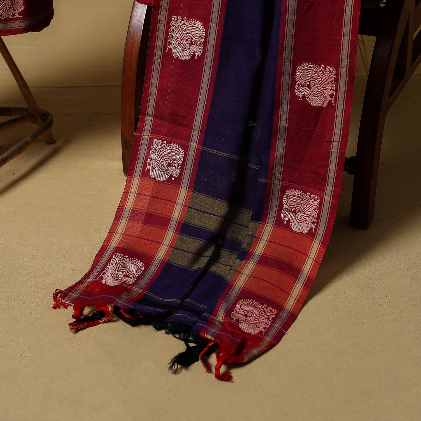 Dharwad cotton 3pc unstitched dress material with border 39