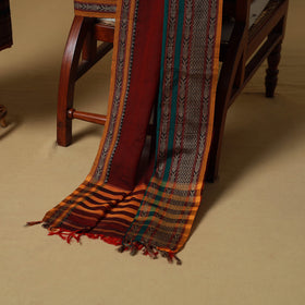 Dharwad cotton 3pc unstitched dress material with border 44