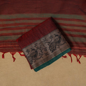 Dharwad cotton 3pc unstitched dress material with border 44