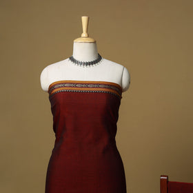 Dharwad cotton 3pc unstitched dress material with border 44