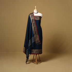 Dharwad cotton 3pc unstitched dress material with border 47