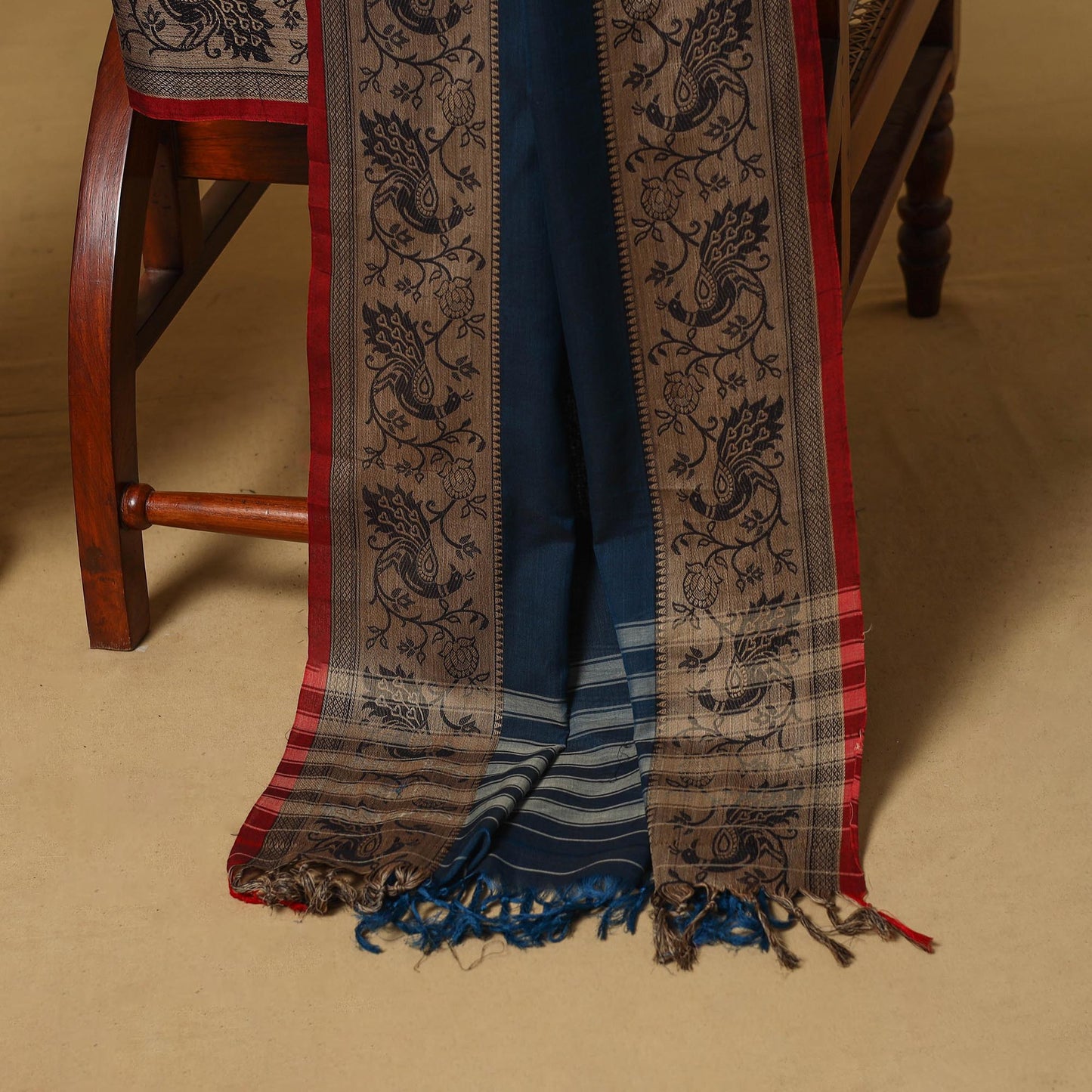 Dharwad cotton 3pc unstitched dress material with border 47