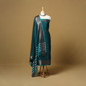 Dharwad cotton 3pc unstitched dress material with border 53