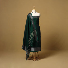 Dharwad cotton 3pc unstitched dress material with border 55