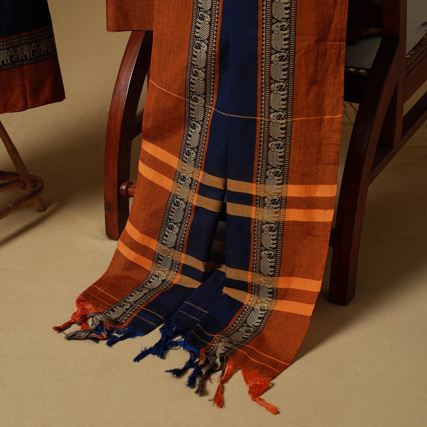 Dharwad cotton 3pc unstitched dress material with border 56