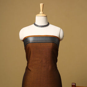 Dharwad cotton 3pc unstitched dress material with border 56