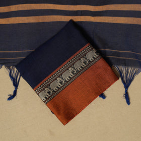 Dharwad cotton 3pc unstitched dress material with border 56