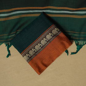 Dharwad cotton 3pc unstitched dress material with border 57