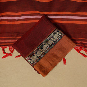 Dharwad cotton 3pc unstitched dress material with border 58