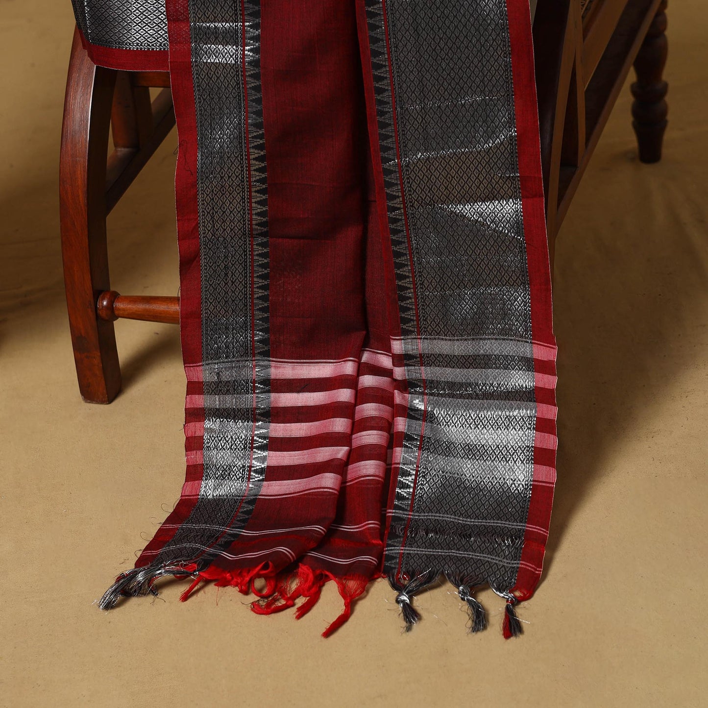 Dharwad cotton 3pc unstitched dress material with border 59