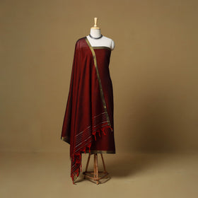 Dharwad cotton 3pc unstitched dress material with border 62