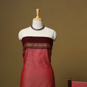 Dharwad cotton 3pc unstitched dress material with border 64