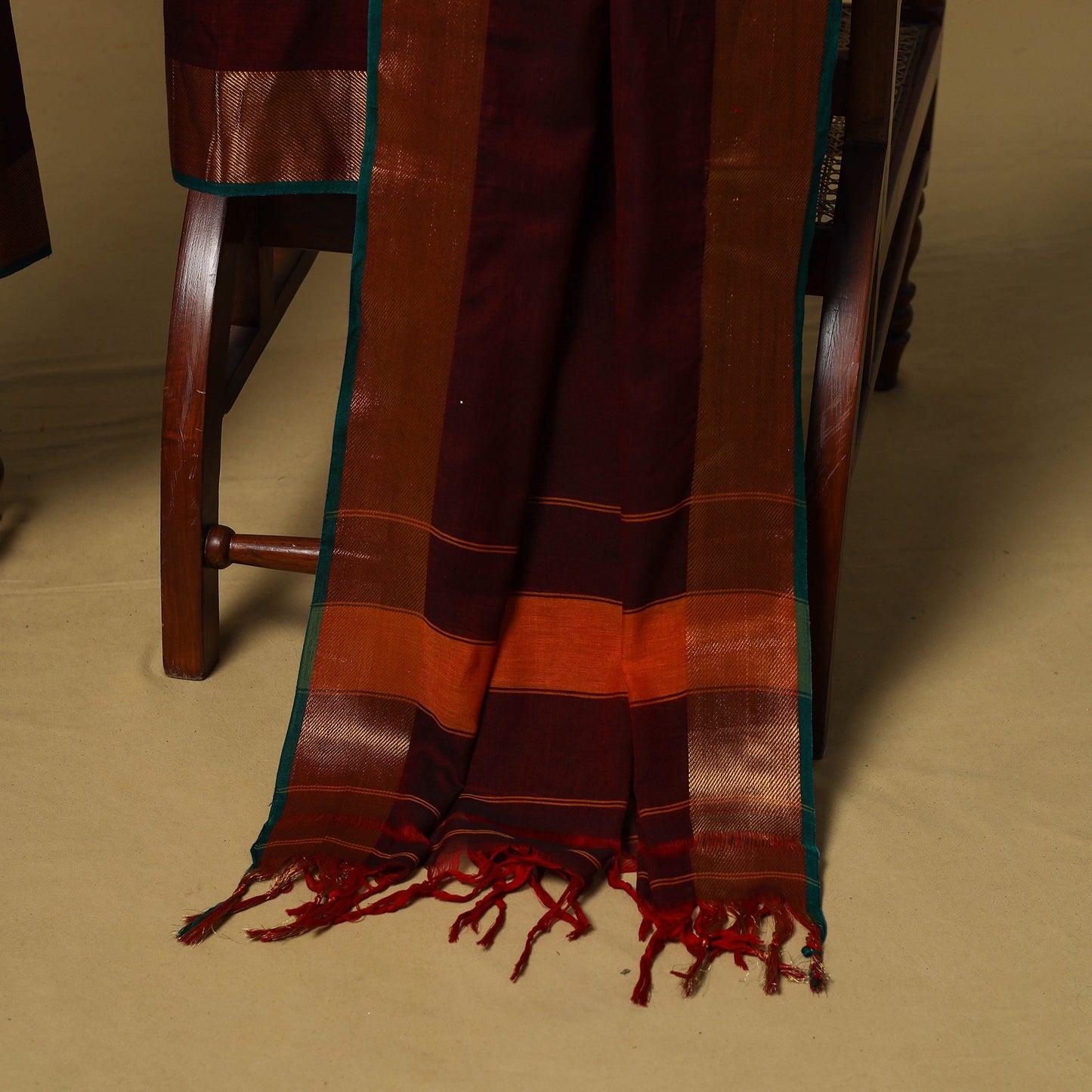 Dharwad cotton 3pc unstitched dress material with border 65